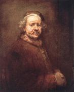 REMBRANDT Harmenszoon van Rijn Self-Portrait at the Age of 63,1669 Spain oil painting artist